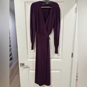 ASOS Deep Purple Long Sleeve Dress